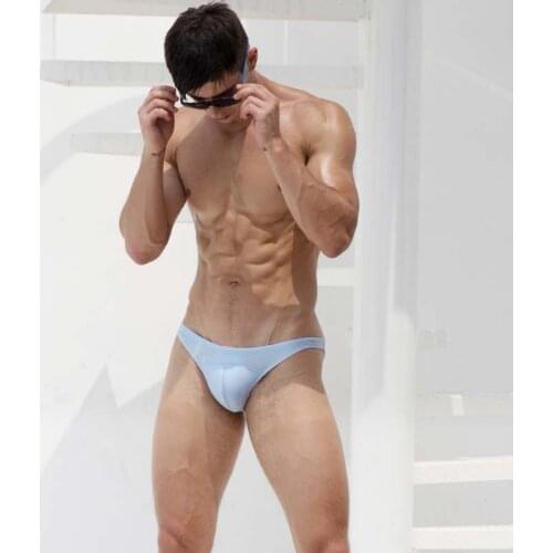 Desmiit Men Quick Dry Sexy Bikini Brief Beach Swim Surfing Board Trunks Mens Swimming Shorts Male Swimsuit Bathing Suit Swimsuit