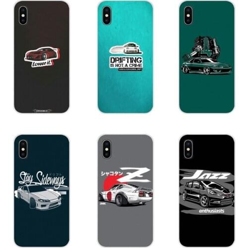 For Xiaomi Redmi 4A S2 Note 3 3S 4 4X 5 Plus 6 7 6A Pro Pocophone F1 Racing Drift Cars Auto JDM Accessories Phone Cases Covers
