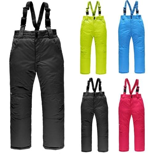 Snow Trousers For Children Boys Girls Waterproof Skiing Pants Winter Classic Insulated Snow Snow Bib Ski Pant Snowsuit Pants