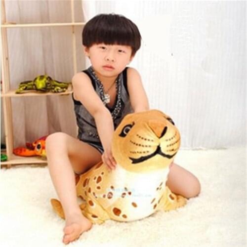 Fancytrader 100cm Simulated Animal Seal Plush Toy Giant Stuffed Soft Realistic Seals Doll Pillow Kids Toys