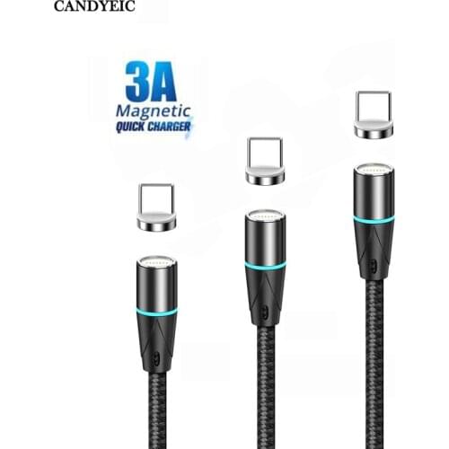 CANDYEIC USB Type-C Magnetic Cable for Samsung Galaxy A51 USB C Charging Cable Data Wire
