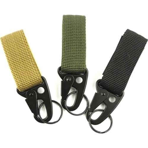 Multifunctional Outdoor Hanging Buckle Molle Webbing Belt Clip Military Nylon Keychain Camping Hikong Tactical Carabiner