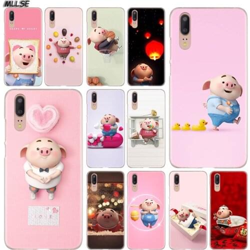 MLLSE Cute animal pig Fashion Hard Case Cover for Huawei P30 P20 P10 P9 P8 Lite 2017 P30 P20 Pro Mini P Smart 2019 Cover Hot