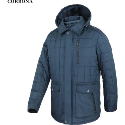 CORBONA 2021 Oversize Winter Men’s 100%Cotton Lining Jacket Windproof Multi Pocket Urban Business Fashion Autumn Male Coat Parka