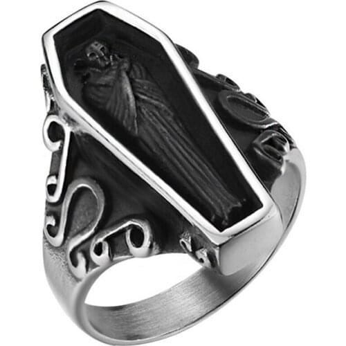 Accessories Mens Stainless Steel Titanium Steel Portrait Accessories Jewelry Ring