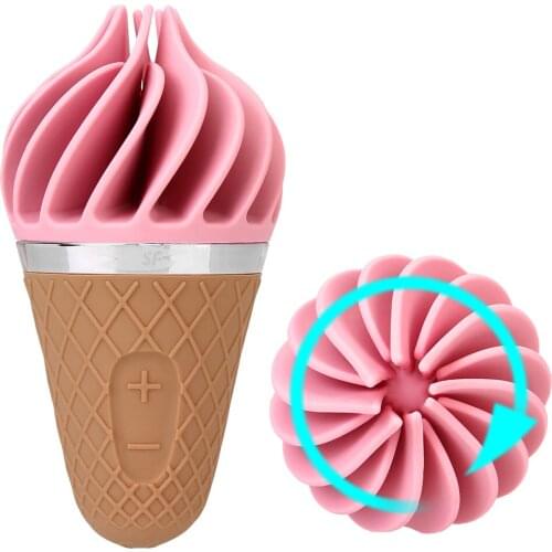 Soft Silicone Cone Sex Toy for Women Mini Ice Cream Sex Vibrator Adult Sex Shop Female Masturbation G Spot Clitoris Stimulator