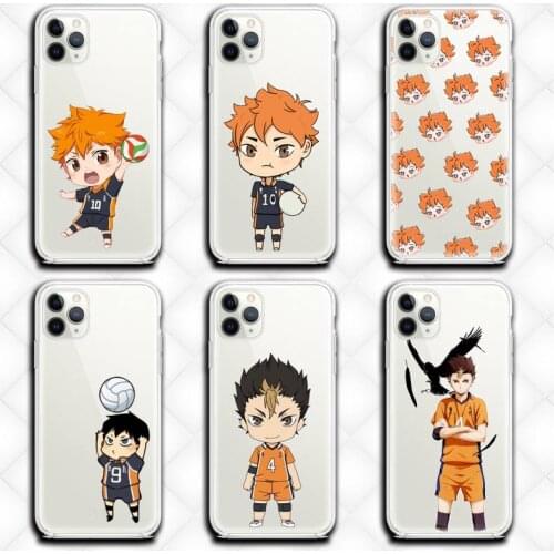 Nishinoya Yuu Haikyuu! Phone Case Clear for iphone 12 11 Pro max mini XS 8 7 6 6S Plus X 5S SE 2020 XR cover