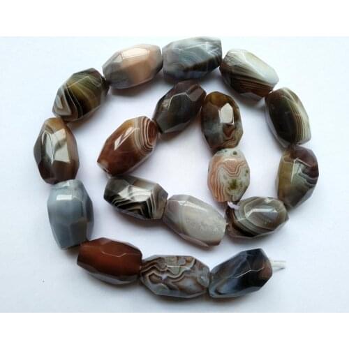 Wholesale 1of 15.5" Full Strand Natural Botswana Agates Beads,Faceted Nugget Gem Stone Loose Beads for jewelry diy