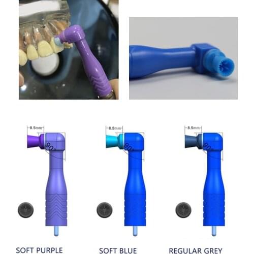 10pcs Teeth Polishing Disposable Curved angle polishing cup Fit low speed handpeice Teeth Polisher Dental Polishing Material