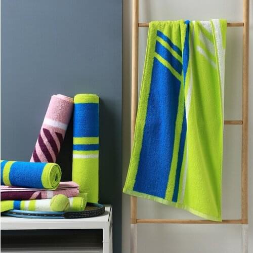 Gym running tennis men and women wipe sweat towel to absorb sweat pure cotton lengthen and thicken to absorb water