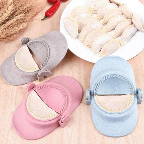 Manual Dumpling Maker Kitchen DIY Dumpling Clamp Mold Creative Labor-saving Wheat Straw Easy Use Dumpling Mold for Kitchen