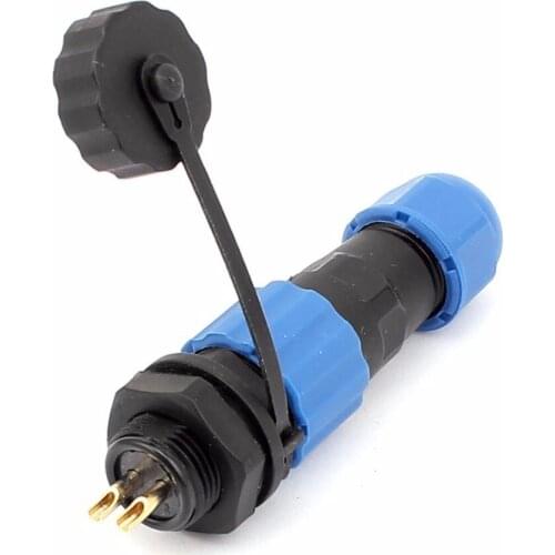 SD13 13mm 1P 2P 3P 4P 5P 6P 7P Flanged Waterproof Aviation Cable Connector Socket