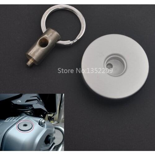 Silver Motorcycle Engine Oil Filter Filler Cap Tank Cover Accessories Fits For BMW R1200GS R 1200 GS ADV 2007-2017 Models