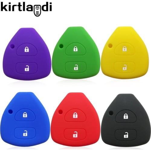 Silicone Key Case Cover Skin for Toyota YARIS Vitz RAV4 AURIS Camry Icon Sienna Corolla Hilux Pickup Remote Holder Key Protector