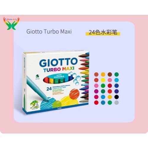 GIOTTO 6/12/24 color Thick pen head watercolor pen color painting childrens color pen set washable art supplies