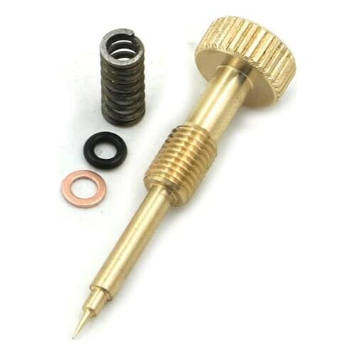Stock For KEIHIN CV Carburetor 1990 - 2006 Harley CNC Adjusting Carb Rebuild idle Mixture Screw ,a brass wealth screw spring