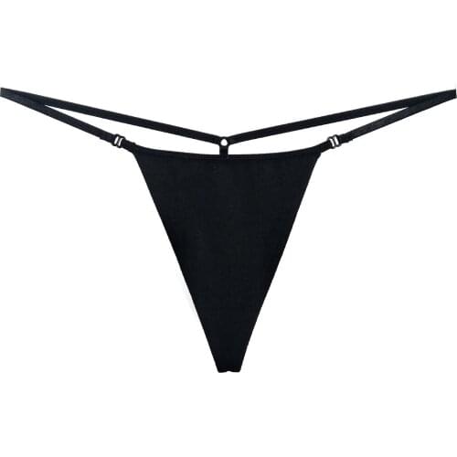 1 pc Womens panties High quality Women G String Double Layers Low Waist Sexy Panties Cotton Women Thongs and G strings