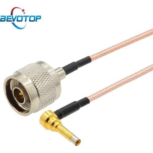10pcs MS156 Cable N Male Plug to MS156 Right Angle Male Test Probe RG316 Jumper Pigtail Cable Coax Extension Cable 15cm 6inch