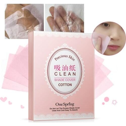 100sheets Facial Oil Blotting Sheets Oil Control Blotting Face Clean Paper Absorbing Film Blotting Paper Cleaning Face TSLM1