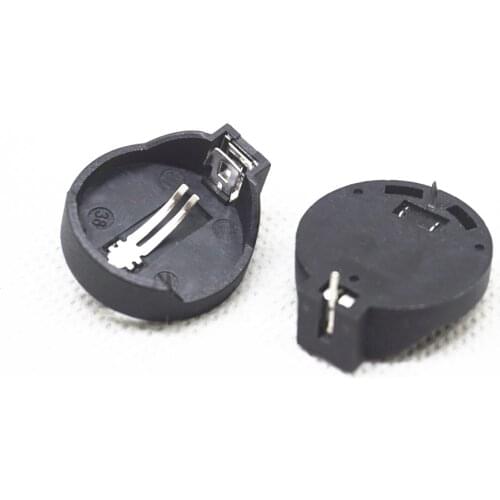 100PCS SMD button battery holder for 3V CR2032 CR2025 socket Computer motherboard battery holder good quality Free shipping D