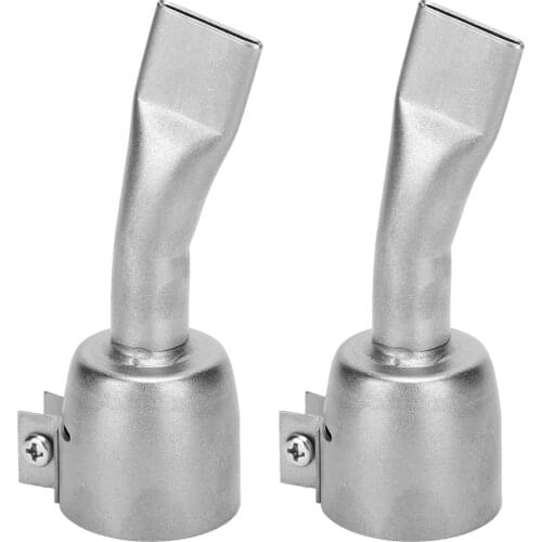 Plastic welding nozzle 2Pcs Hot Air Gun Welding Nozzle Stainless Steel for PVC Plastic Sheet Soldering Accessories Head