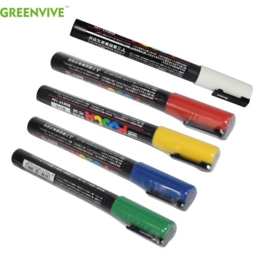5PCS/Lot POSCA 5M Queen Marker Pen Non-toxic for Beekeeping Queen Rearing