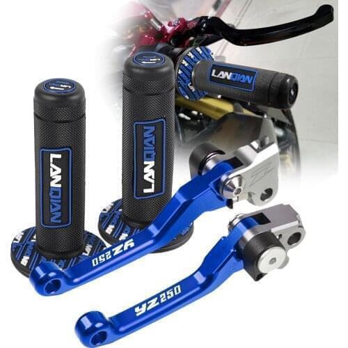 Motorcycle CNC Aluminum Dirt Bike Brake Clutch Levers Pivot Hand Grip Handlebar For YAMAHA YZ250 YZ 250 2015 2016 2017 2018 2019