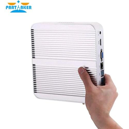 Cheap Fanless Mini PC Intel i3 6157U i3 8145U Windows 10 Barebone System PC Unit Desktop Computer Linux HTPC VGA HDMI WiFi 6*USB