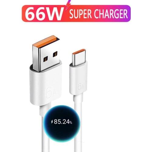 For Xiaomi 6A Fast Charge Type-C USB-C Cable Cord for Xiaomi Mi 11 10T 10 Pro 5G 9 Poco X3 Redmi Note 10 K30s