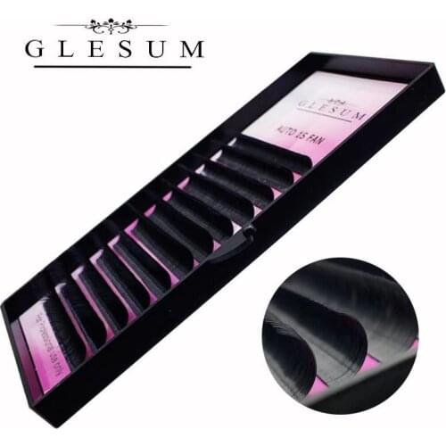 Glesum Auto Blooming Fans Eyelash Extension 1s Fans Volume Easy To Make Fan Effect False Eyelash Salon Make Up Eyelashes