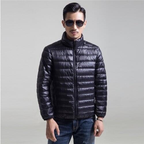 Down Jacket Men Winter Portability Warm White Duck Down Hooded Man Coat jaqueta masculino chaqueta hombre
