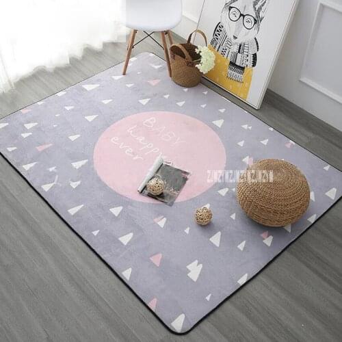 New Creative Nordic Home Thicken Soft Carpet Anti-Skid Living Room Floor Mats Modern Bedroom Kids Room Play Mat ( 100x150cm )