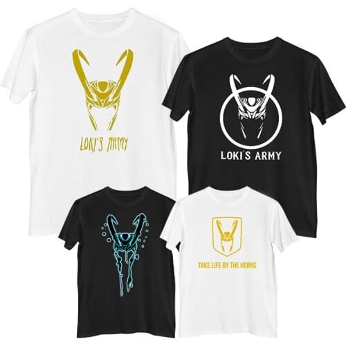 New Hot Lady Loki Mens Classical T-shirt Tv Play Unisex Horned Helmet Tee Wand Trenging Silm Fit Tops Holiday Cool Female Shirt