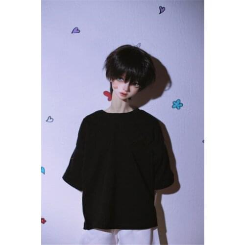 BJD Doll Clothing is suitable for 1/3 1/4 Uncle Size Loose versatile Modal Short Sleeve T-Shirt 8 Color Doll Accessories