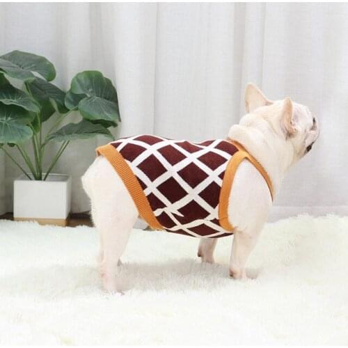 Law fighting clothes pet sweater fat dog short pug dog bulldog sweater sling new autumn and winter dog clothes