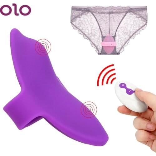 OLO Bullet Vibrator Clitoris Vagina Stimulate Vibrating Egg 10 Speed Lay on Female Masturbation Sex Toys for Women