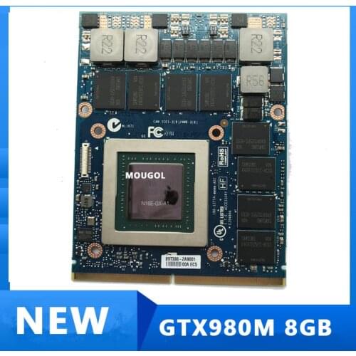 Original GTX980M GTX 980M Graphics GPU Card N16E-GX-A1 8GB GDDR5 Video VGA Card For Alienware Clevo HP test 100