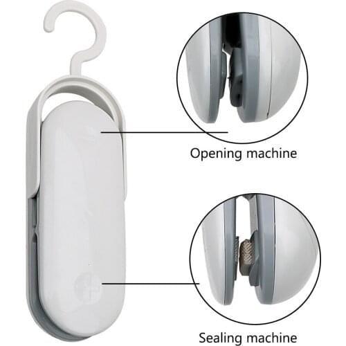 Portable Food Saver Sealing Machine, Vacuum Sealers Mini Bag Sealer Handheld Heat Seal for Plastic Snacks Bag Kitchen Storage