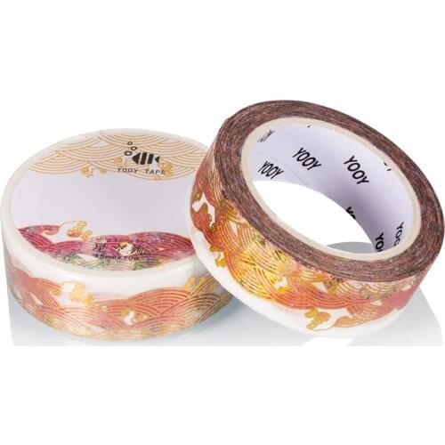 Gilding stationery tape sea ripples washi tape fashion stickers DIY decorative stickers