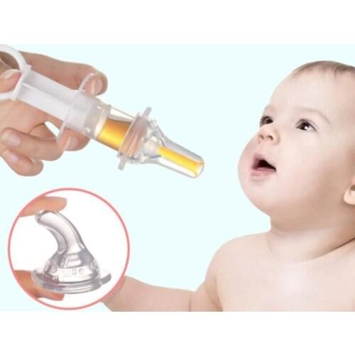 Transparent Baby Kids Smart Medicine Dispenser Needle Feeder Squeeze Medicine Dropper Pacifier Feeding Utensils Juice feeder