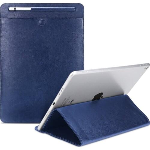 Luxury Laptop Case for Ipad 10.2 Inch Liner Bag Sewing Tri-fold Bracket with Pen Slot IPad Universal Storage Bag for Mini 12345