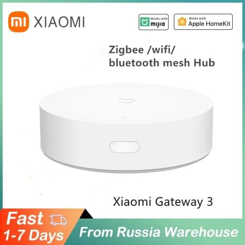 Xiaomi Mijia Gateway 3 Multi-Mode Smart Home Hub Voice Control Work With ZigBee WIFI Bluetooth Mesh Door Body Humidity Sensor