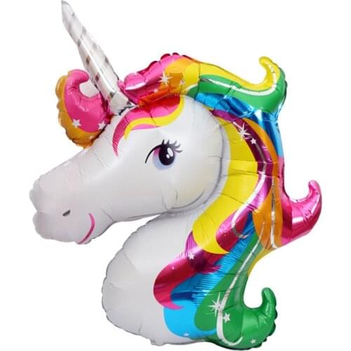 1pcs Unicorn Balloon Large Medium and Small Unicorn Aluminum globos Foil Balloon Child Toy Balloon Birthday Wedding Decoration