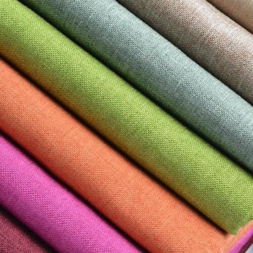 High-quality encrypted linen fabrics is suitable for sofa curtain cushion pillow soft bag imitation cotton and linen fabric