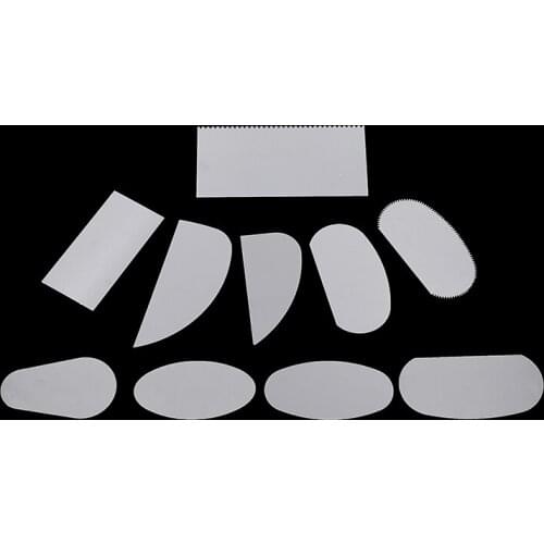 10pcs/set Pottery Clay Steel Scraper For Polymer Clay Scraper Pottery Tools Steel Cutter Ceramic Tools Serrated Scraper