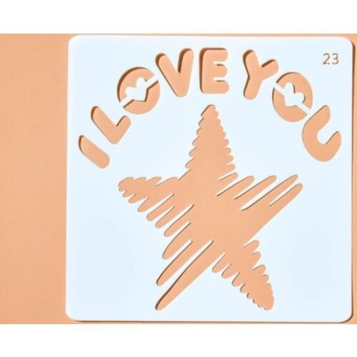 13*13 Star pvc Layering Stencils for DIY Scrapbooking/photo album Decorative Embossing DIY Paper Cards Crafts