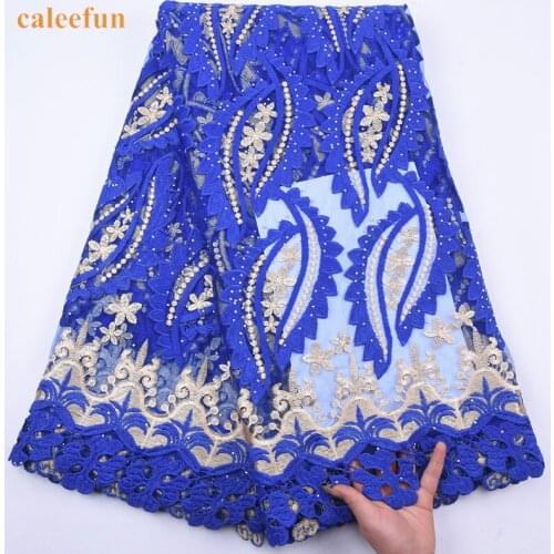 2020 High Quality African Nigerian Tulle Lace Fabric Milk Silk Lace Fabric Embroidery Party Dress French Net Lace Fabric Y2075