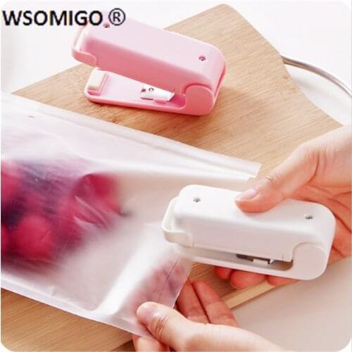 Kitchen Accessories Tool Mini Portable Food Clip Heat Sealing Machine Sealer Home decor Snack Bag Sealer Kitchen Utensils Gadget