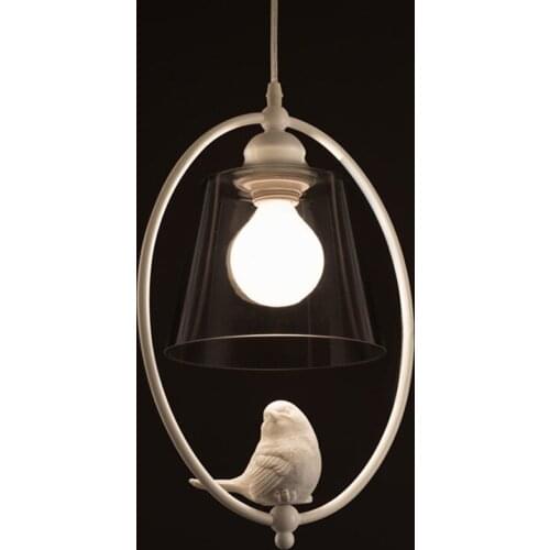 American pastoral balcony small pendant lamps fresh and lovely bird pendant light single head corridor aisle porch LED lights