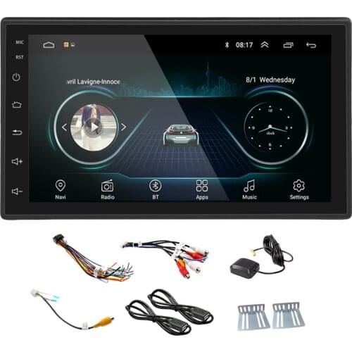 NEW Black 2DIN Android Car Multimedia MP5-Player Radio GPS Navi WIFI Radio 2 Din 7 Inch Press Screen Bluetooth FM Audio Car Ster
